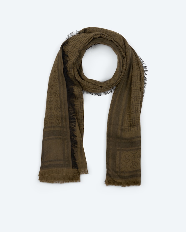 Jacquard-Tuch mit Logodesign