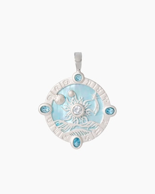 Produktabbildung 1 für Clip-Anhänger mit Topas, Perlmutt & Zirkon