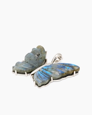 Produktabbildung 2 für Clipanhänger mit Labradorit-Andesit-Dublette