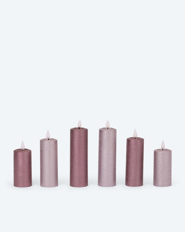 LED-Votivkerzen mit Touch-Flammen, 6tlg.