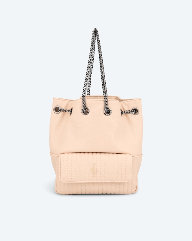 Zugbeutel mit gesteppter Vordertasche