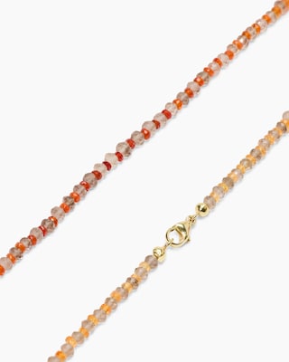 Produktabbildung 3 für Collier mit Feueropal & Rauchquarz