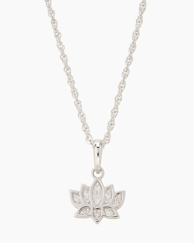 Brillantanhänger + Kette 0,05 ct