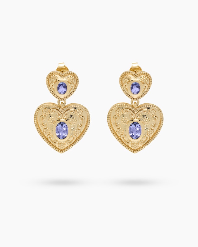 Ohrstecker mit Tansanit AAA+