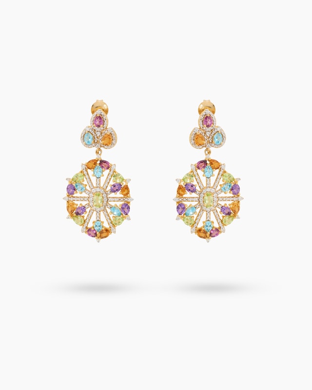 Ohrstecker Multi-Edelstein