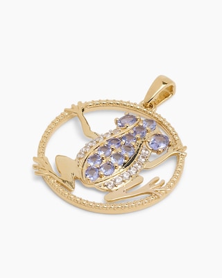 Produktabbildung 3 für Anhänger mit Tansanit AAAA und Zirkon