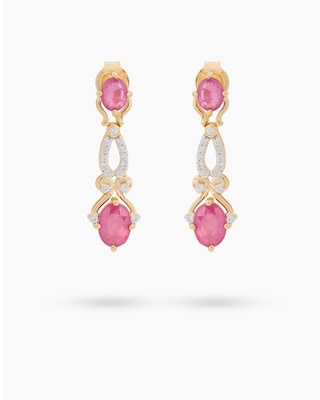 Produktabbildung 1 für Ohrstecker mit Sambia Rubin und Zirkon