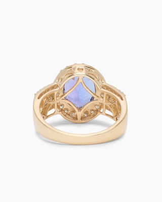 Produktabbildung 3 für Ring mit Tansanit AAAAA + Brillanten