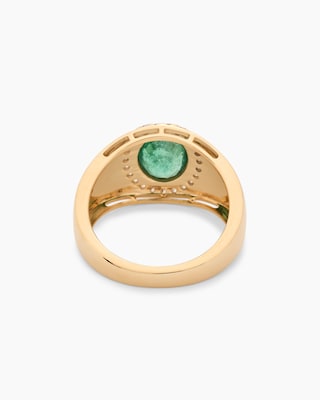 Produktabbildung 3 für Ring mit Sambia Smaragd + Brillanten