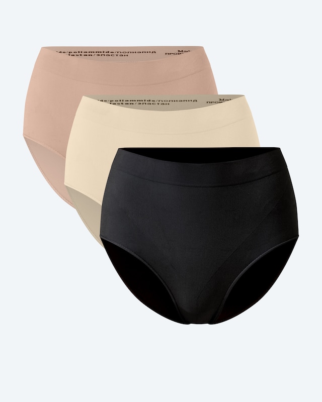 3er Pack Bauchkontroll Slips