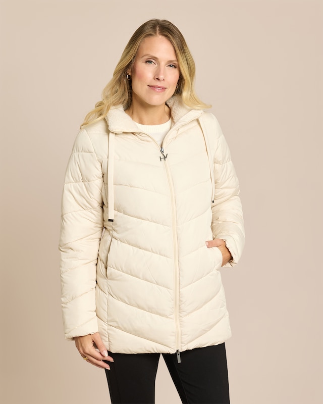 Winterjacke mit Teddy-Kragen