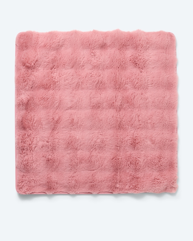 Armlehnen-Auflage in Kaninchenfell-Optik, 2tlg.