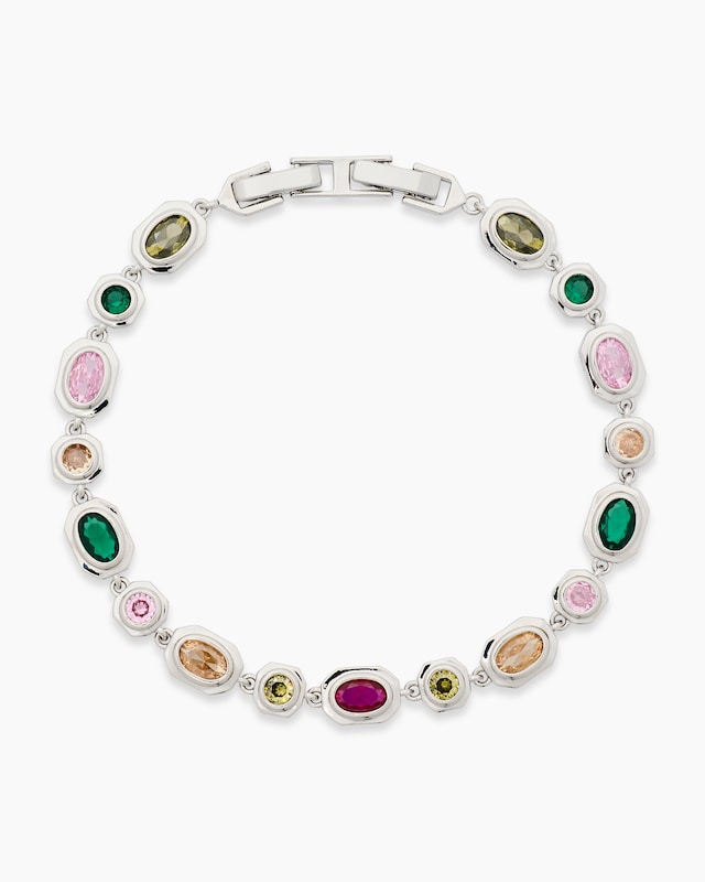 Armband mit Zirkonia, bunt