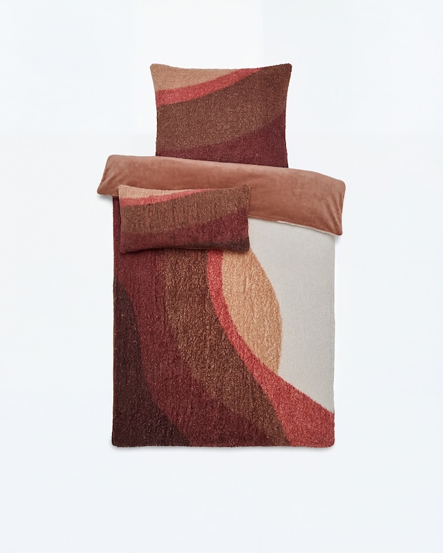 Wendebettwäsche in Teddy-Optik "Ahorn", 3tlg.