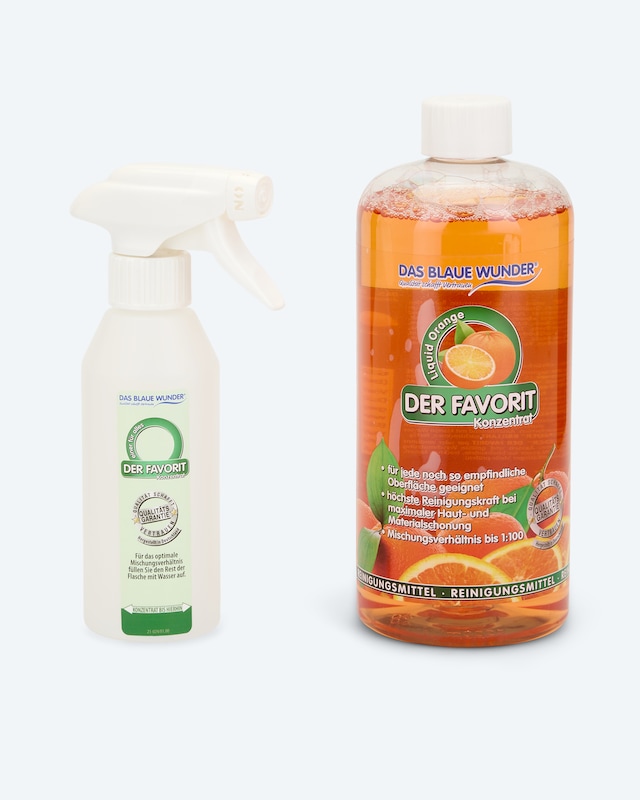 Der Favorit Liquid Orange, 1.000 ml & Sprühflasche
