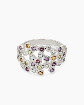 Produktabbildung 1 für Ring mit Multi-Edelsteinen