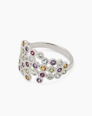 Produktabbildung 3 für Ring mit Multi-Edelsteinen