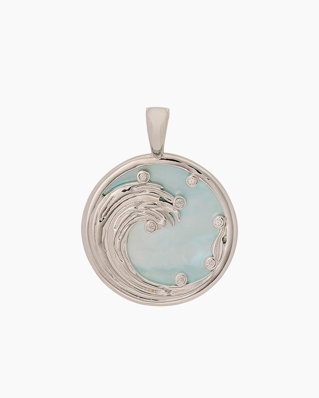 Clipanhänger mit Perlmutt