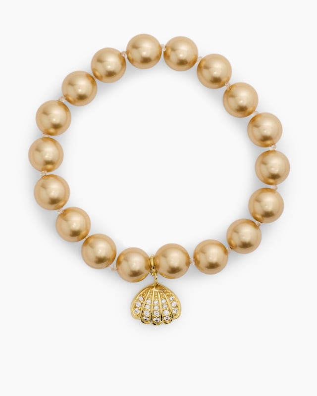 Flexarmband MK-Perle 10 mm & Zirkonia