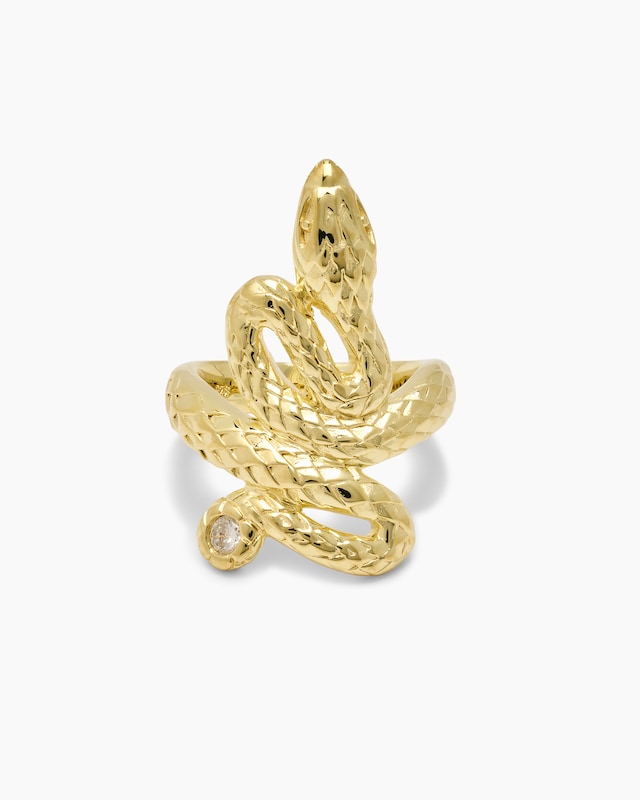 Ring "Schlange" mit Zirkonia