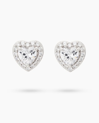 Produktabbildung 1 für Ohrstecker Herz mit Zirkonia