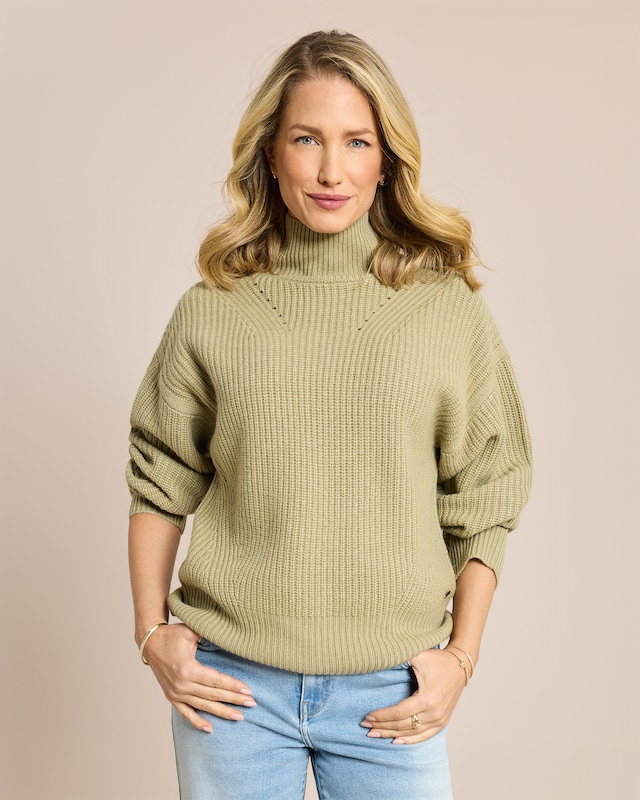 Strickpullover Rib-Mix