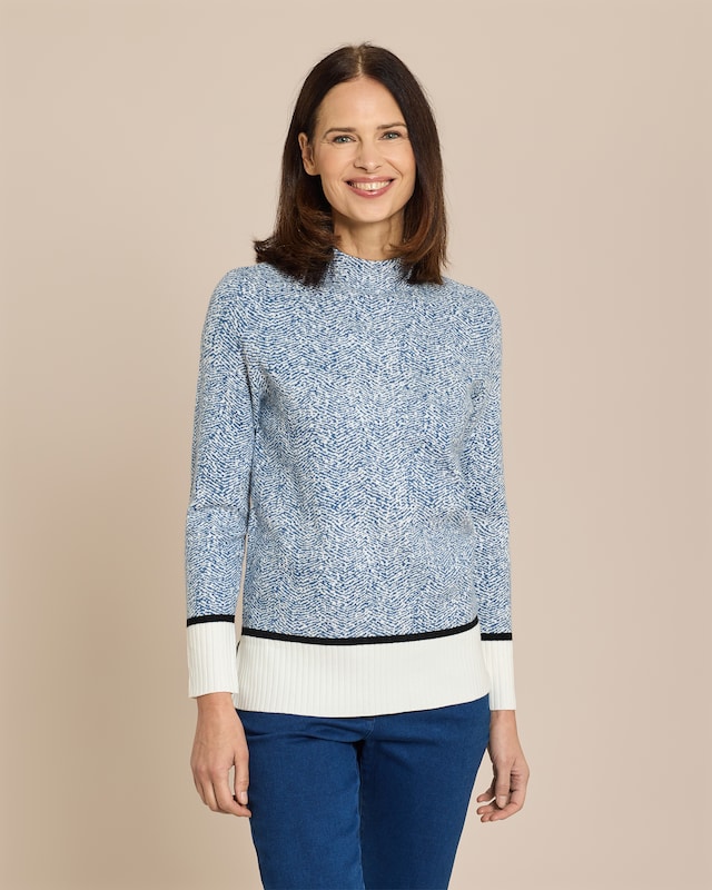 Pullover mit Stehkragen