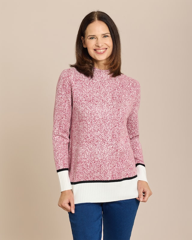 Pullover mit Stehkragen