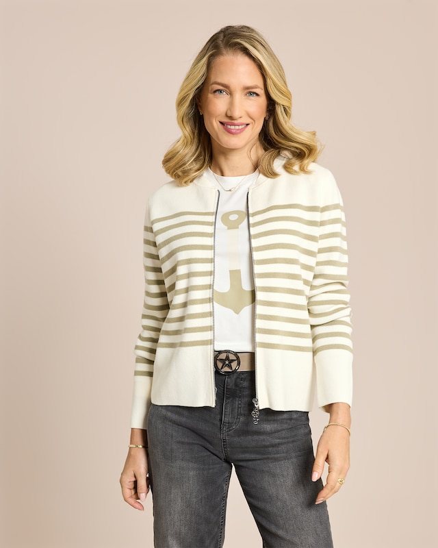 Gestreifter Cardigan