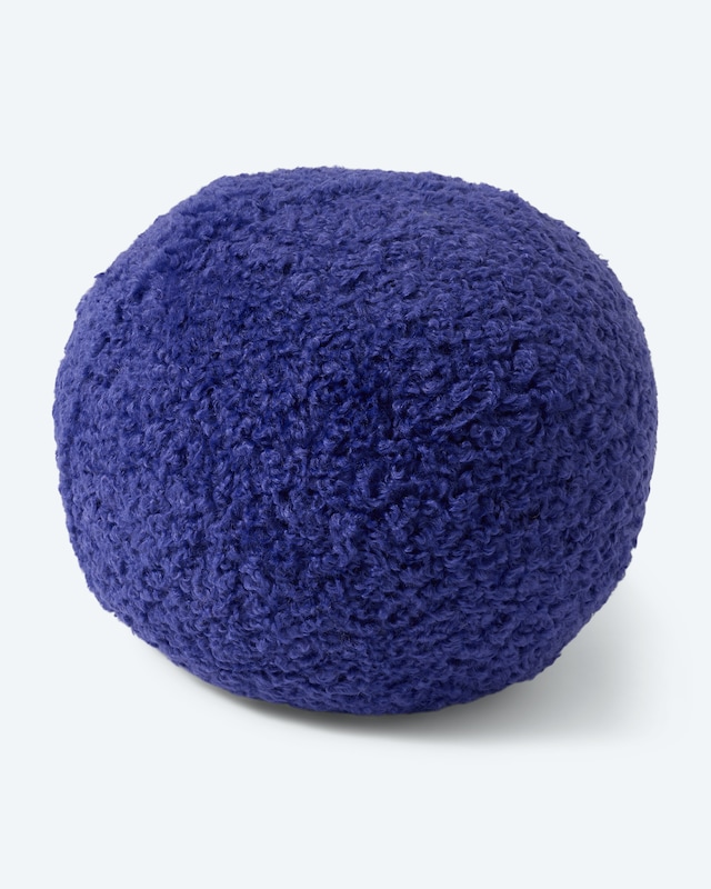 Kissen in Teddy-Optik, rund