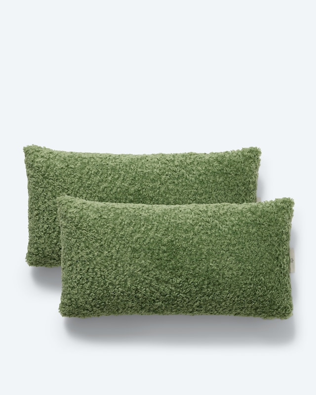 Kissen in Teddy-Optik (30 x 60 cm), 2tlg.