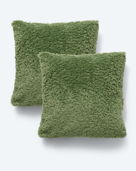 Produktabbildung für Kissen in Teddy-Optik, 2tlg.