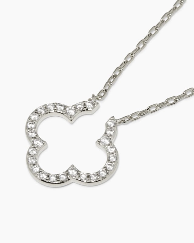 Anhänger mit Kette und Zirkonia