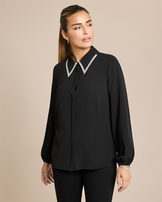 Bluse mit Strassbesatz