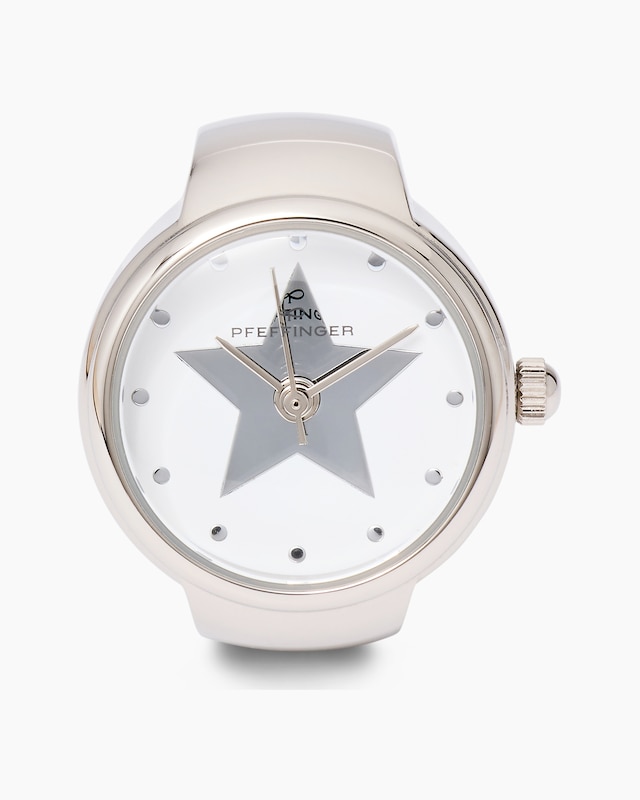 Flex-Ring-Uhr aus Edelstahl