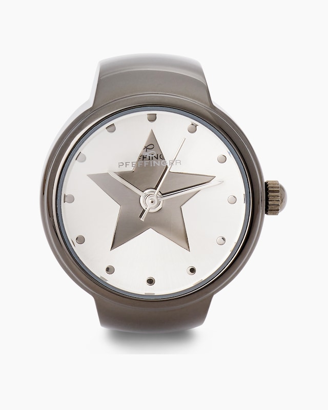 Flex-Ring-Uhr aus Edelstahl