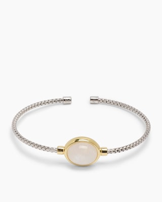 Produktabbildung 3 für Armreif mit Rainbow Mondstein