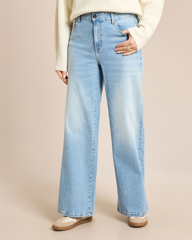Wide Leg Jeanshose