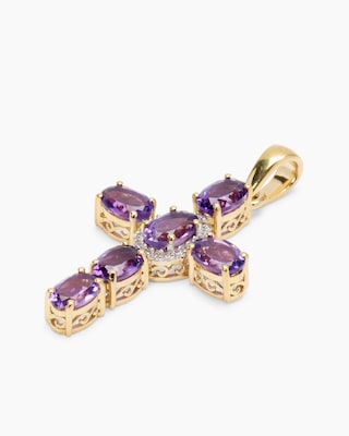 Produktabbildung 2 für Anhänger mit Amethyst & Zirkon