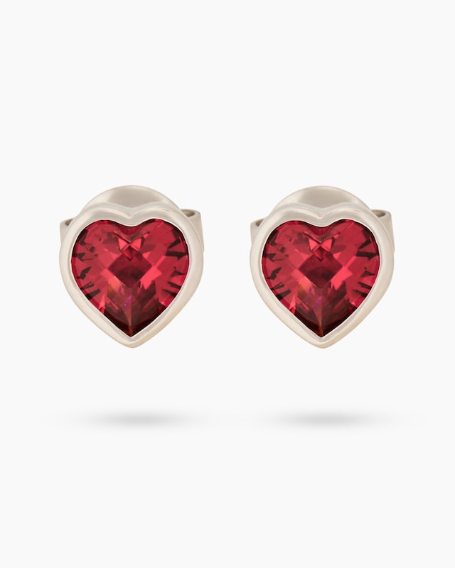 Ohrstecker "Herz" mit Zirkonia