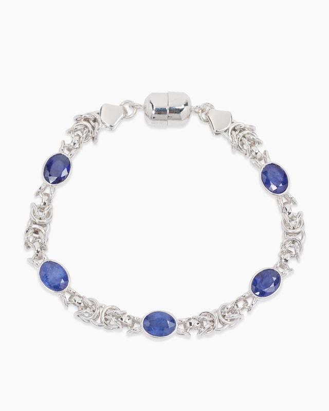 Armband mit Sambia Saphir