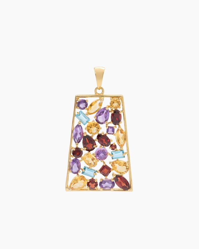 Anhänger mit Multi-Edelstein