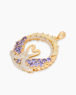 Produktabbildung 3 für Anhänger mit Opal, Tansanit & Zirkon