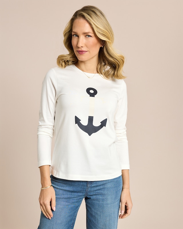 Shirt mit Ankerlogo