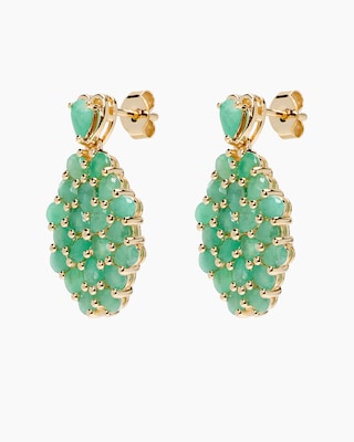 Produktabbildung 2 für Ohrstecker mit Smaragd