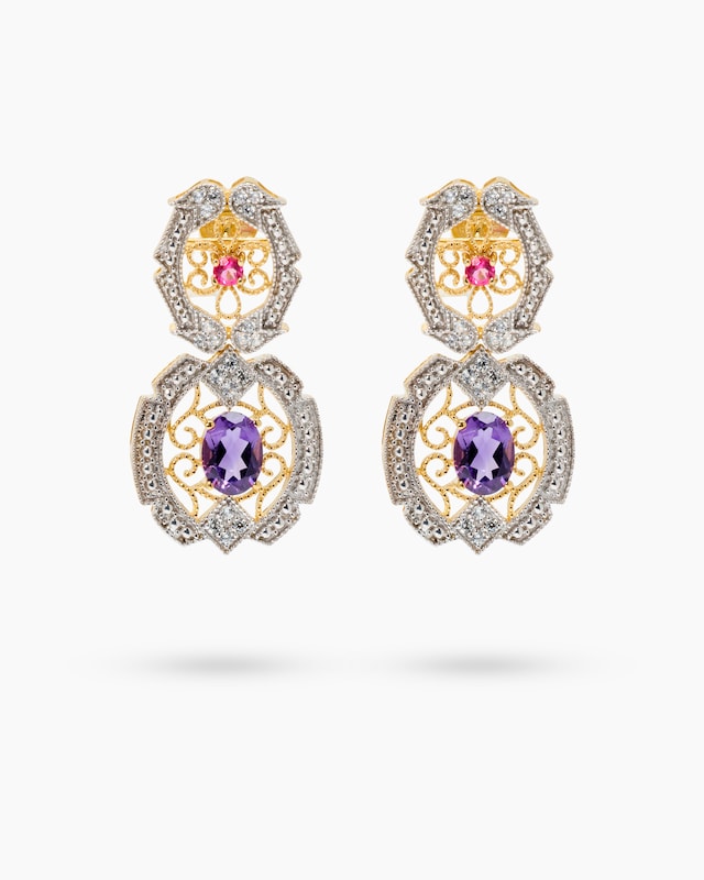 Ohrstecker mit Amethyst