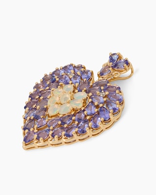 Produktabbildung 3 für Anhänger mit Tansanit AAAA, Opal + Zirkon