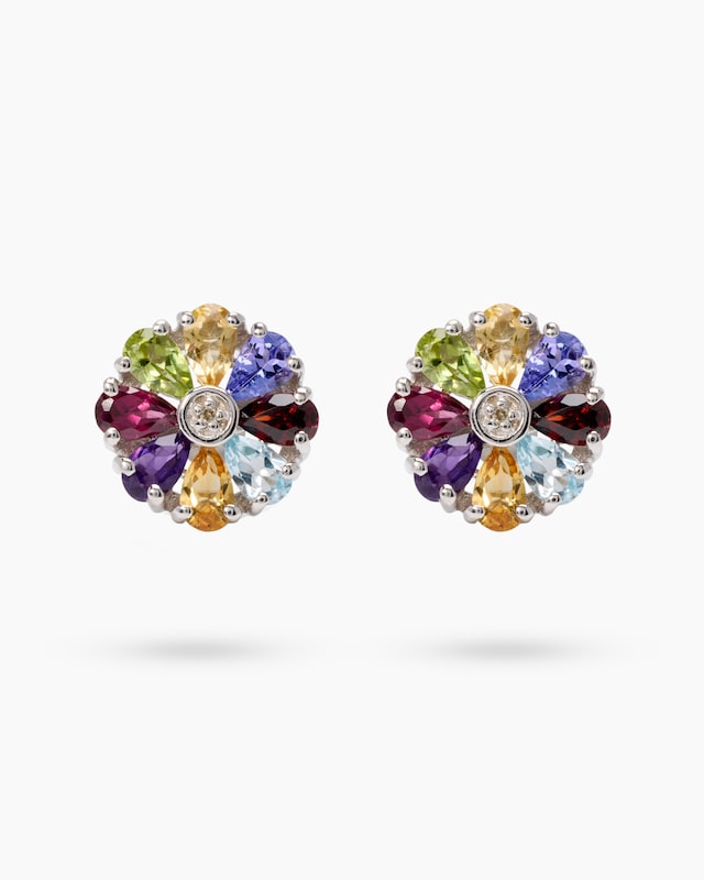 Ohrstecker Multi Edelstein