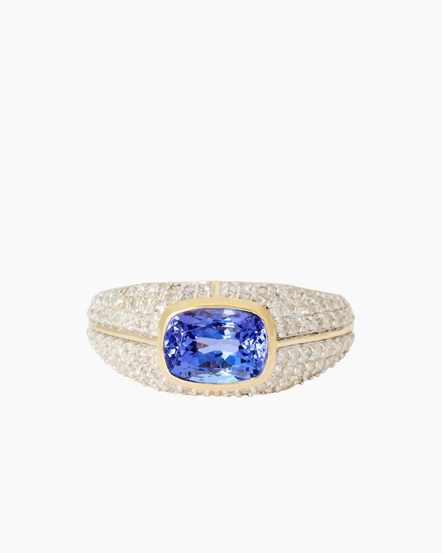 Ring mit Tansanit AAAA