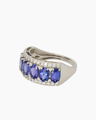 Produktabbildung 3 für Ring mit Tansanit AAAA + Zirkon